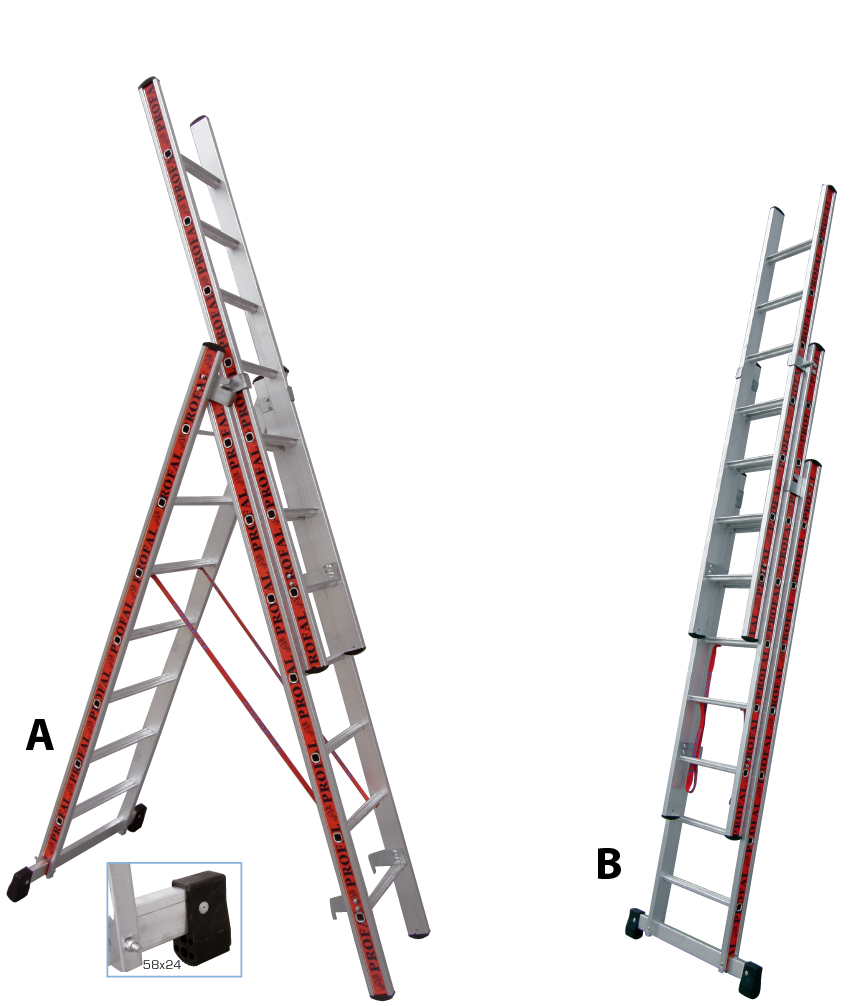 Dimopanas - ΣΚΑΛΑ PROFAL ΤΡΙΩΝ ΤΕΜΑΧΙΩΝ 3.25m 800312