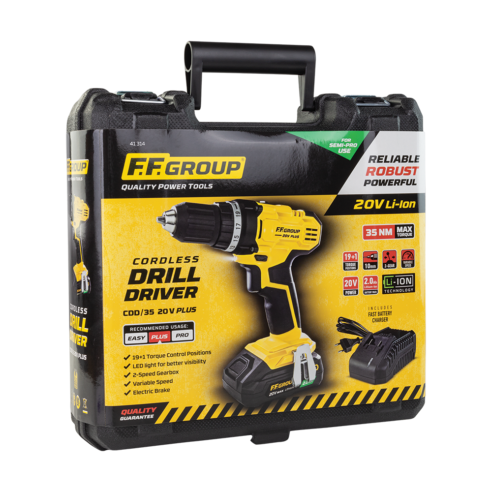 Dimopanas - FF GROUP ΔΡΑΠΑΝΟΚΑΤΣΑΒΙΔΟ ΜΠΑΤΑΡΙΑΣ CDD/35 20V PLUS (41314)