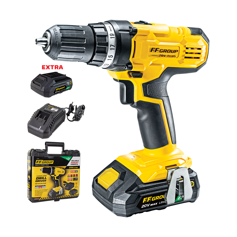 Dimopanas - FF GROUP CORDLESS DRILL DRIVER CDD/40 20V PLUS (41315)