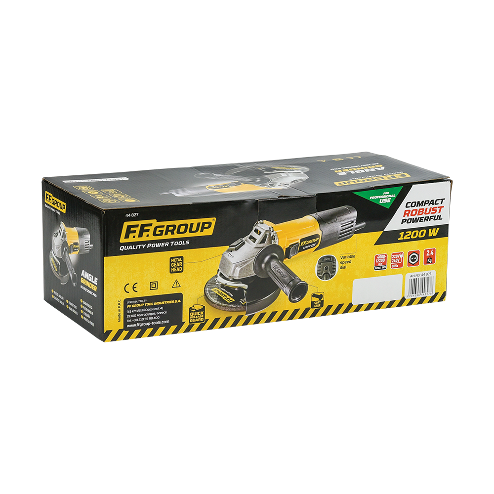 Dimopanas - FF GROUP ΡΥΘΜΙΖΟΜΕΝΟΣ ΓΩΝΙΑΚΟΣ ΤΡΟΧΟΣ AG 125/1200EC PRO (44827)