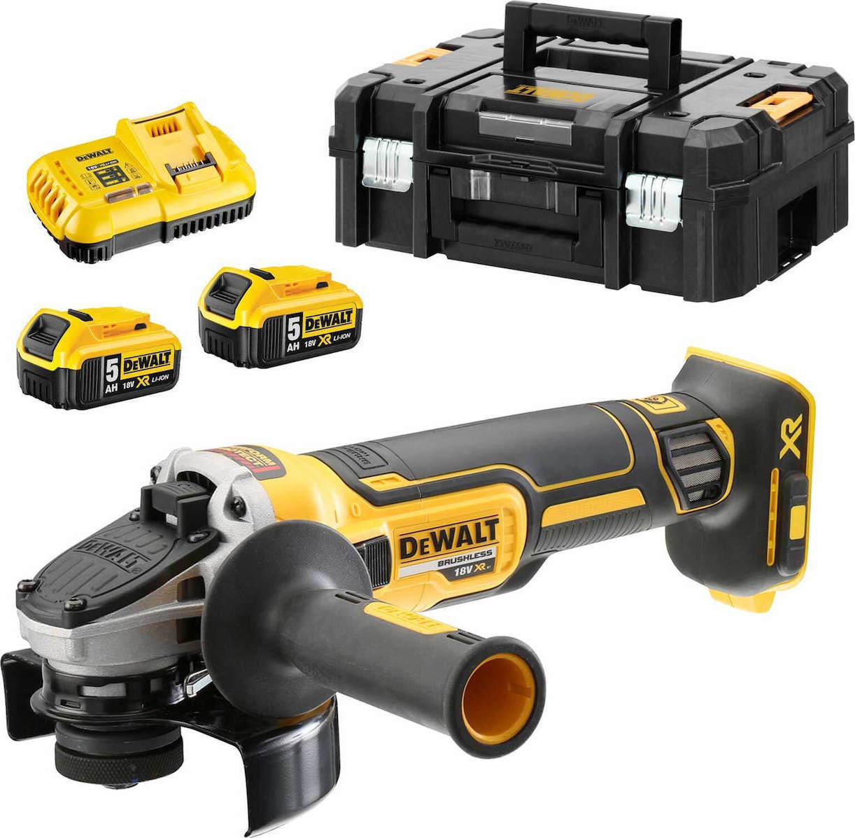Dimopanas - DEWALT XR BRUSHLESS ΓΩΝΙΑΚΟΣ ΤΡΟΧΟΣ 125MM DCG405P2