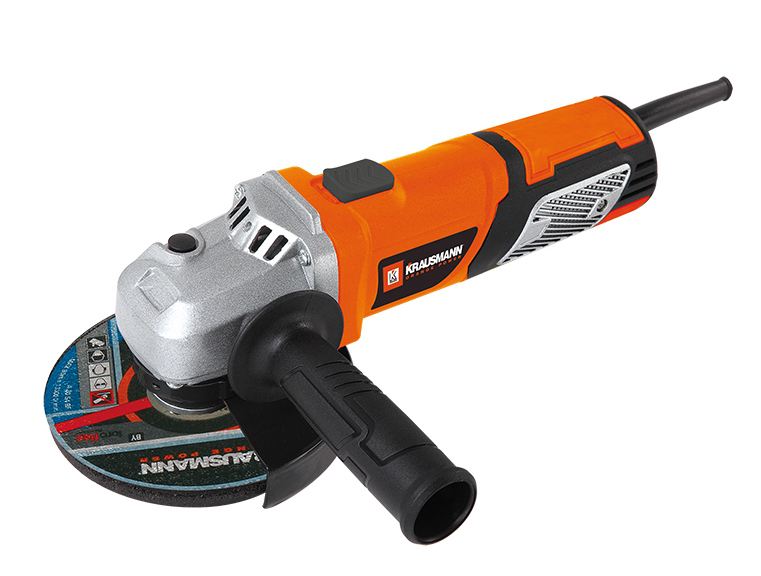 Dimopanas - KRAUSMANN - ΓΩΝΙΑΚΌΣ ΤΡΌΧΟΣ 125MM ΜΕ ΡΥΘΜΙΖΌΜΕΝΕΣ ΣΤΡΟΦΈΣ 950W (8710)