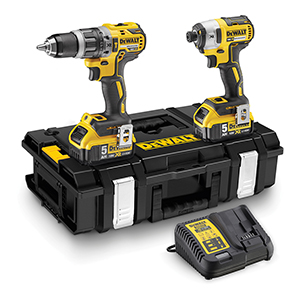 Dimopanas - DEWALT ΣΕΤ ΚΡΟΥΣΤΙΚΟ ΔΡΑΠΑΝΟΚΑΤΣΑΒΙΔΟ 18V BRUSHLESS (DCD796P2) ΚΑΙ ΠΑΛΜΙΚΟ ΚΑΤΣΑΒΙΔΙ 18V (DCF887P2) DCK266P2 