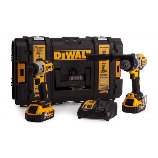 Dimopanas - DEWALT ΣΕΤ BRUSHLESS ΠΑΛΜΙΚΟ ΚΑΤΣΑΒΙΔΙ 3 ΤΑΧΥΤΗΤΩΝ (DCD996) ΚΑΙ ΚΡΟΥΣΤΙΚΟ ΔΡΑΠ/ΒΙΔΟ XPR 3 ΤΑΧΥΤΗΤΩΝ (DCF887) ΣΕ ΕΡΓΑΛΕΙΟΘΗΚΗ DCK276P2  