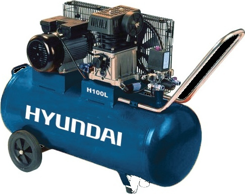 Dimopanas - HYUNDAI ΜΟΝΟΦΑΣΙΚΟΣ ΤΡΟΧΗΛΑΤΟΣ ΑΕΡΟΣΥΜΠΙΕΣΤΗΣ H100L (67B06)