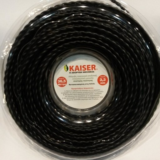 Dimopanas - KAISER TRIMMER LINE BLACK TWIST 3.3MM x 36.5M